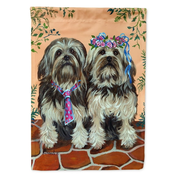 Carolines Treasures PPP3111GF Lowchen Flag Garden Size  Small multicolor