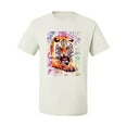 thumbnail image 2 of Tiger Growling Colorful Trippy Tie Dye Animal Lover Men's Graphic T-Shirt, White, X-Large, 2 of 3