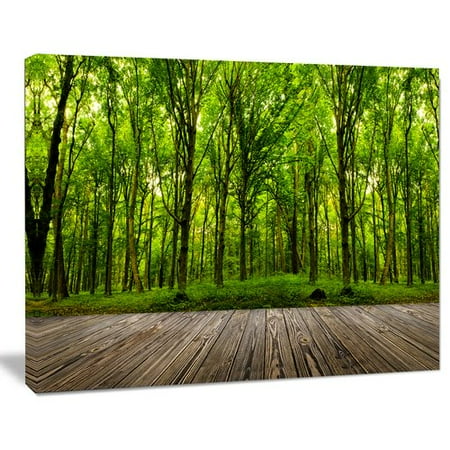 Design Art Room Interior in Forest Landscape Contemporary Photographic Print on Wrapped