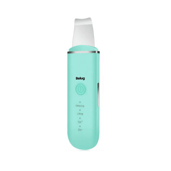Limpiador Facial Exfoliación Espátulas Ultrasónico Eléctrico Belug Azul