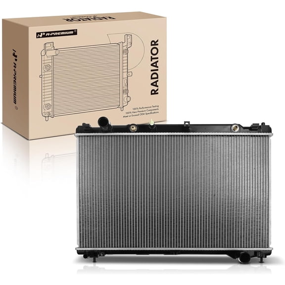A-Premium Engine Coolant Radiator Assembly with Transmission Oil Cooler Compatible with Lexus GS450h 2013-2016, 3.5L, Automatic Transmission, Replace# 1640031820