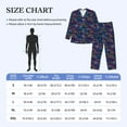thumbnail image 4 of Sikiie Cute Line Fish Mens Pajama Set, Soft Warm Long Sleeve Sleepwear, Cozy Button-Down Pjs for Men-X-Large, 4 of 7