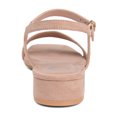 thumbnail image 4 of Journee Womens Beyla Open Square Toe Flat Sandals, 4 of 10