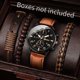thumbnail image 1 of 4/5 Uds. Relojes de moda para Hombre, correa de cuero de nailon informal, conjunto de pulseras de Reloj de cuarzo para Hombre, Reloj para Hombre (sin caja), 1 of 5