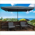 thumbnail image 5 of Patio Umbrella 10 x 6.5ft, Waterproof for Garden Backyard Pool, Crank Push Button Tilt|Rectangle|Metal, 5 of 5