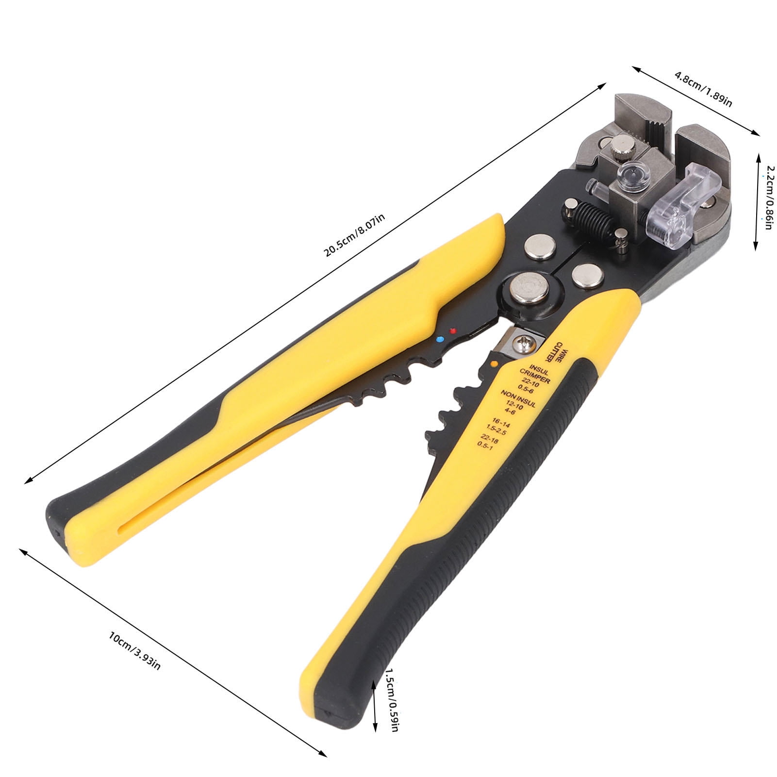 Suodoka 3‑in‑1 Automatic Wire Stripper, Crimper & Cutter – AWG 10‑24, Self‑Adjusting Jaws, Ergonomic Grip, Multi‑Cable Cutting Tool