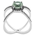 thumbnail image 5 of Prasiolite (Green Amethyst) 925 Sterling Silver Ring s.7.5 Jewelry DGR1115_C_7.5 R-1244, 5 of 7