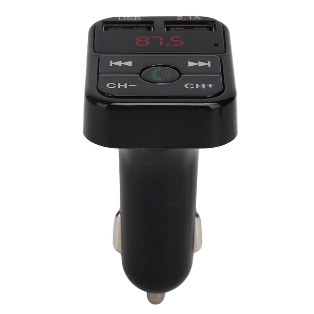 Reproductor MP3 Bluetooth V5.0 para coche, transmisor FM, cargador rápido, reproductor de música para coche, modulador FM