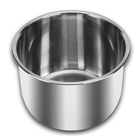 Stainless Steel Inner Cooking Pot 6-Qt, Polished Surface, Rice Cooker