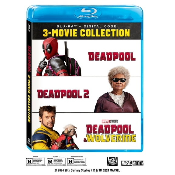 Deadpool (2016) / Deadpool 2 (2018) / Deadpool & Wolverine (2024) Blu-Ray Digital Disney Action