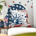thumbnail image 5 of Twfbrm 4th of July Pillow Covers 18x18", Independence Day American Flag Red Blue Stars Decorative Throw Pillows Linen Memorial Day Patriotic Cushion Pillow Covers For Summer Outdoor Decor, 5 of 6