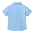 thumbnail image 4 of Boys' Button Down Shirts Light Blue Shirt for Boys Dress Shirt Boys Formal Shirt Boys Suit Size 13-14 Years Boys Girls Fashion, 4 of 9