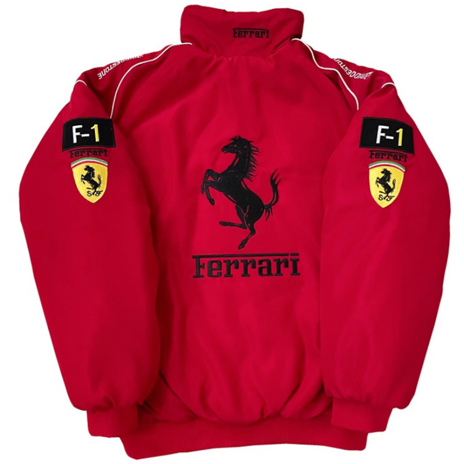 F1 Racing Jacket Red With Embroidery Motorcycle Jacket F1 Team Racing Suit Walmart