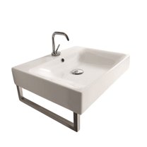 Ws Bath Collections Cento 3531 Cento 23-5/8" Ceramic Wall Mounted / Vessel Bathroom Sink -