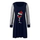 thumbnail image 5 of Vestido corto de manga larga con estampado navideño para mujer, vestido Sexy Vintage de retazos de malla, primavera y otoño, vestido de fiesta de navidad, 5 of 5