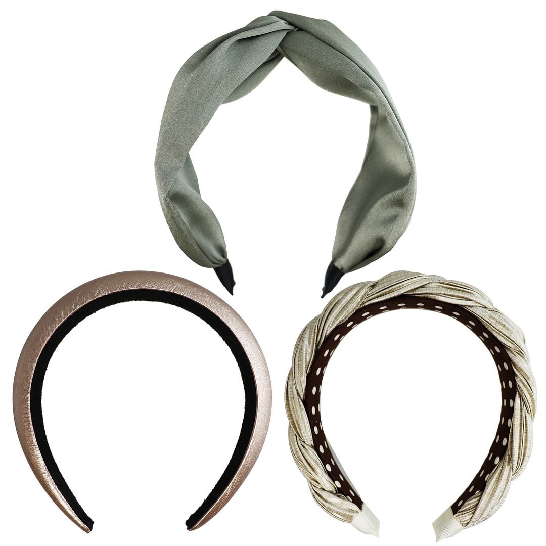 Black & 1 Gold Elasticated Hairbands Bundle Hair Accessories Hairband Accessorize 2 Silver 