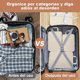 thumbnail image 4 of Bolsa Organizador de Viaje para Maletas Compresión, 6pcs Bolsas Organizadora de Equipaje Viaje Accesorios, Impermeable Bolsas para Viaje Organizadoras Packing Cubes, Blanquecino, 4 of 4