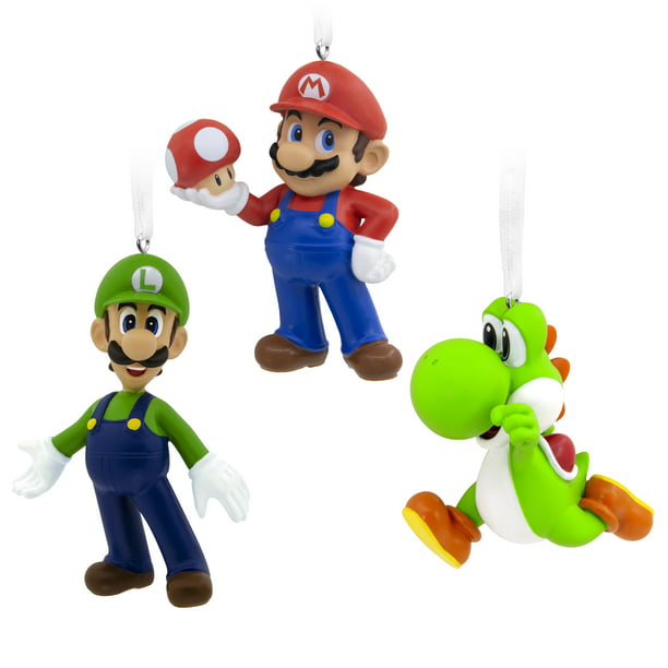 Hallmark Ornaments (Nintendo Super Mario, Luigi and Yoshi), Set of 3 ...