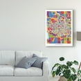 thumbnail image 3 of Trademark Fine Art 'Lawrence Kansas City Map' Canvas Art by Michael Tompsett, 3 of 4