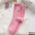 thumbnail image 4 of 6 Pairs Adult Autumn Winter Plush Warm Mid-Calf Socks Thick Socks Cute Embroidery Cat Home Socks, 4 of 4