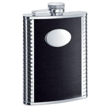 

Visol VF1154 Tux Leather and Stainless Steel 6oz Flask