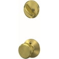thumbnail image 2 of Schlage F59BWE608 Bowery Single Cylinder Interior Pack - Brass, 2 of 3