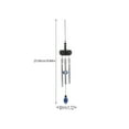 thumbnail image 3 of Ferencaa Mini Wind Chime Balcony Six Tubes Wind Bell Pendant Home Hanging Decoration, 3 of 11