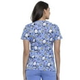 thumbnail image 2 of Tooniforms Women Scrubs Top, V-Neck, TF633, L, Jog To The Rhythm, 2 of 7