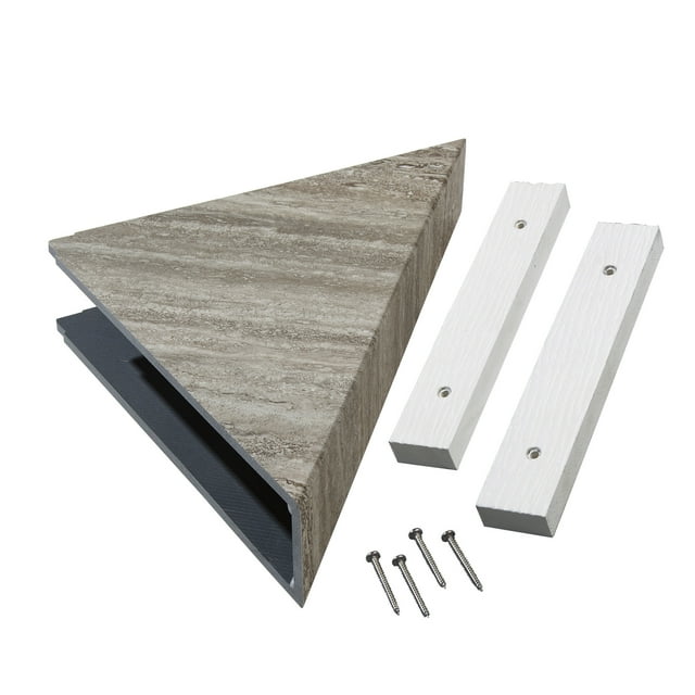 Palisade Étagère d'Angle de Douche Imperméable en Vinyle Terre Grecque