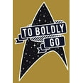 thumbnail image 2 of Junior's Star Trek To Boldly Go Starfleet  Festival Muscle Graphic Tee Gold Heather Small, 2 of 4