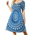 thumbnail image 1 of Mandala Robe Bleue Robe style Coréen Robe de Fée Robes de Plage, 1 of 4