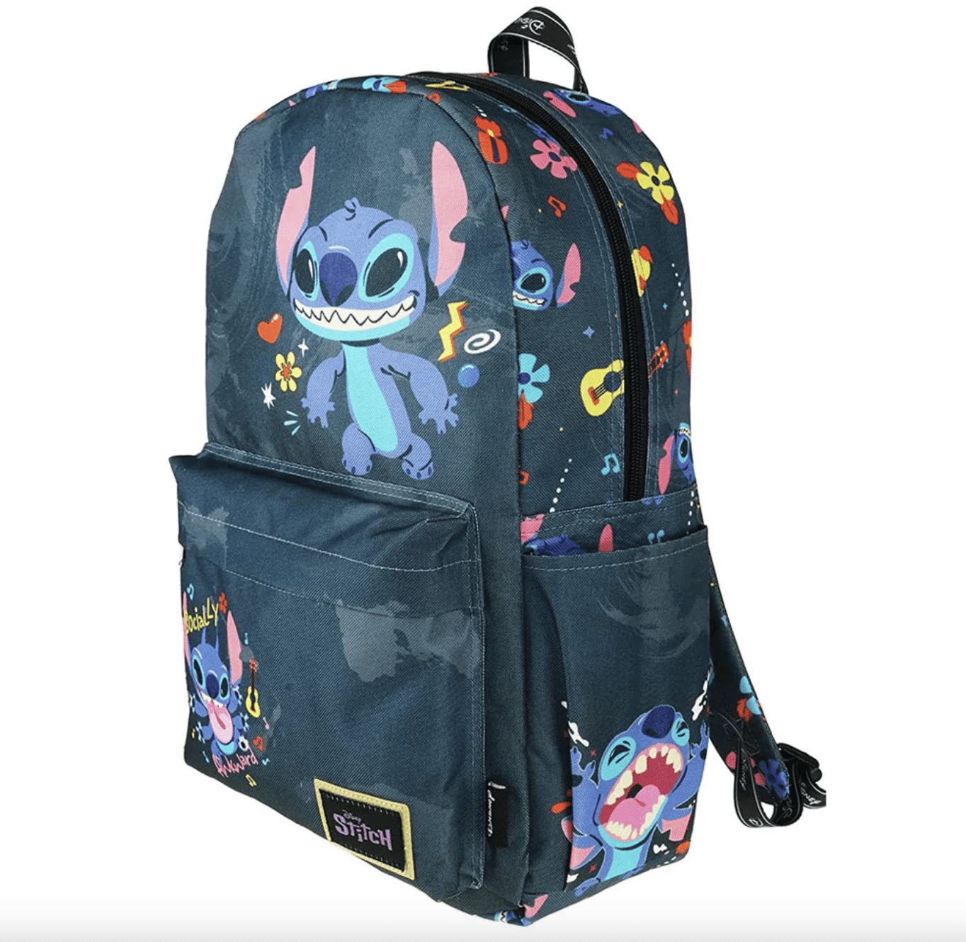 Disney Lilo And Stitch Smiling Stitch Slouch Backpack School New Buy wholesale Disney Lilo and Stitch Cool-Backpack HS Heady  main image 3