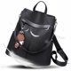 thumbnail image 4 of Mochila Mujer, Bolso Bandolera Antirrobo, Mochila Escolar Multifuncional Oxford, Oxford negro, 4 of 5