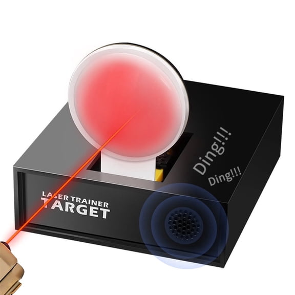 Laser Target Training System, Built-in Audio-Visual Feedback System, Automatic Sensing Reset/Flip-Over, Home Shooting Practice Target