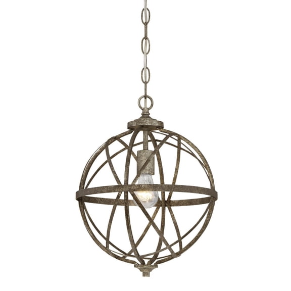 2281-AS Millennium Lighting Lakewood - 1 Light Pendant-15.5 Inches Tall and 12 Inches Wide-Antique Silver Finish    -Traditional Installation