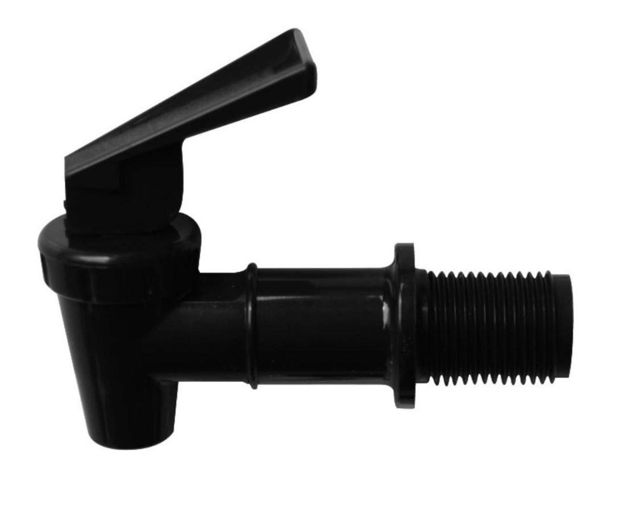 Black Plastic Faucet, Spigot, Beverage Dispenser, Water Crock, Water