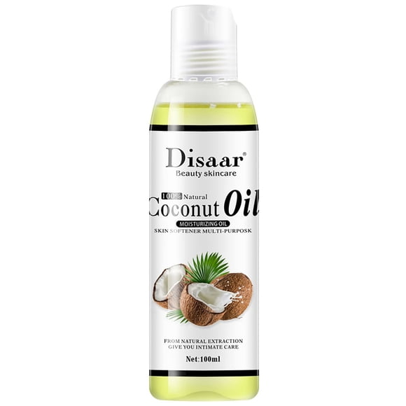 DISAAR Beauty Aceite mineral hidratante multiusos suavizante natural revive la piel seca 3.4 fl oz/3.38fl.oz (aceite de coco)