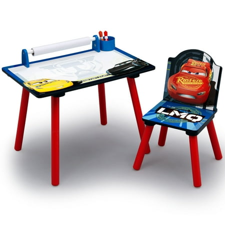 Disney Pixar Cars Art Desk With Chair By Delta Children Walmart Com