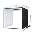 thumbnail image 3 of Photo Studio Box 25 30 40cm Photo Light Box Foldable Photography Ring LED Panel Box Shooting Tent Box Kit ,Photographic Equipment, 3 of 7