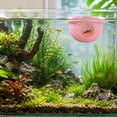 thumbnail image 2 of Floating Betta Hammock & Shrimp Shelter,3D Printed Aquarium Feeding Ring and Nano Aquarium Resting Shelter for Aquatic Animals Provide Safe Resting Spot,Pink, 2 of 7