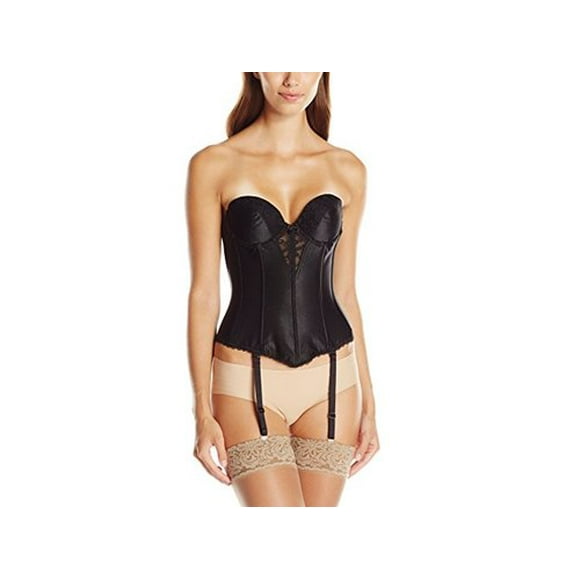 Va Bien Women's Satin Low Back Bustier