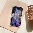 thumbnail image 7 of FKBRCL4U Compatible with Samsung Galaxy S22 Case, Glistening Golden Butterfly Vibrant Purple Blue Luxury Golden Decoration for Girl Women Soft TPU Shockproof Protective Hard PC Back, 7 of 7