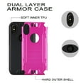 thumbnail image 2 of GSA Slim Armor Brushed Hybrid Case For iPhone X, XS (5.8") Hot Pink/Black, 2 of 4