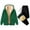 Green, variant on Womens Sweatsuits Sets Two Piece Full Zip Up Long Sleeve Fleece Solid Color Hooded Tracksuit Fall Fashion Leisure Travel Vacation Clothes