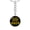 Luxury Keychain (18K Yellow Gold Finish), variant on Russian Tsvetnaya Bolonka Mama Circle Keychain Stainless Steel Silver Tone or Gold Tone