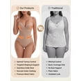 thumbnail image 4 of DARING DIVA Women's Body Shaper Tummy Control Back Hook V Neck Sleeveless Tops XL Beige, 4 of 6