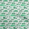 thumbnail image 1 of oneOone Cotton Poplin Sea Green Fabric Truck Sewing Fabric By The Yard Printed Diy Clothing Sewing Supplies 56 Inch Wide, 1 of 5