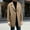 Khaki, variant on YLSDY Trench Coat Men Notched Collar Double Breasted Pea Coat Fall Winter Fashion Overcoat Plus Size Mid Long Wool Peacoat Beige XXL
