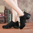 thumbnail image 5 of Women's Jazz Shoes Dance Trainers Lace Up Cushion Breathable Ladies Split Sole Dance Sneakers Platform Shoes, 5 of 11