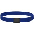 thumbnail image 4 of Falari 2-Pack Canvas Web Belt Fully Adjustable Cut to Fit Golf Belt Flip Top Black Buckle - Black & Royal, 4 of 7